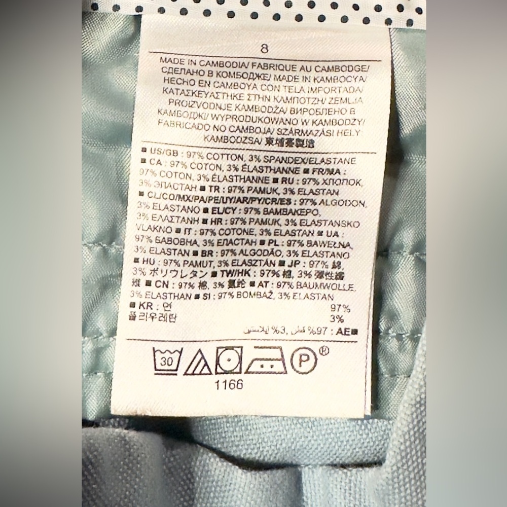 Banana Republic Hampton Style Light Blue Slim Fit Ankle Pants - Picture 5 of 5